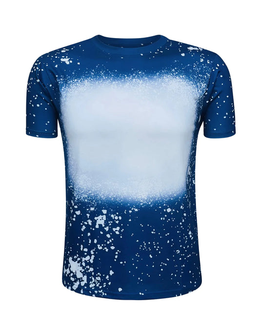 bleached sublimation shirt , faux bleached shirt