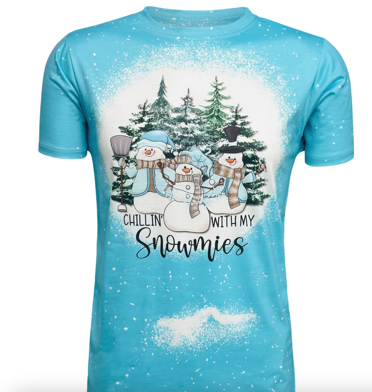 Adult Christmas FAUX BLEACHED Shirts