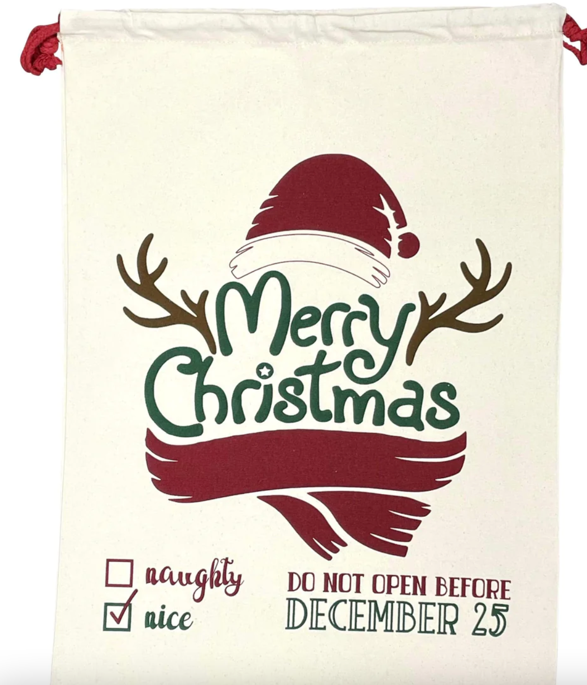 North Pole Santa Sublimation Christmas Bags