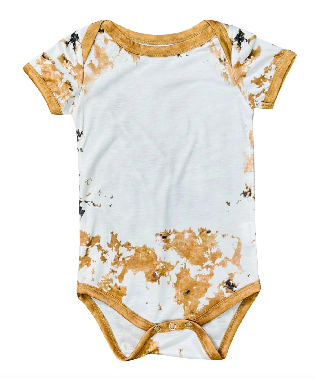 Reverse Cow Light Brown Onesie