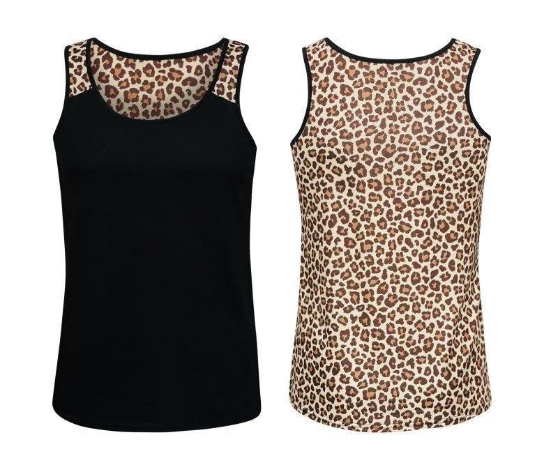 Cheetah High Polyester Tank Top