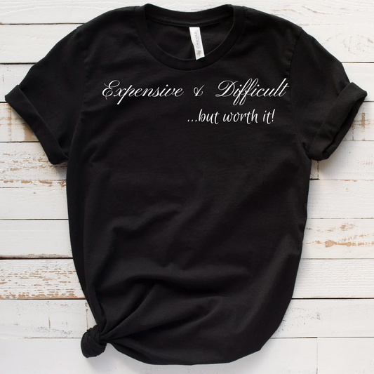 Ladies Expensive & Difficult but worth it Bella Canvas  (super soft) - Unisex (playful print)