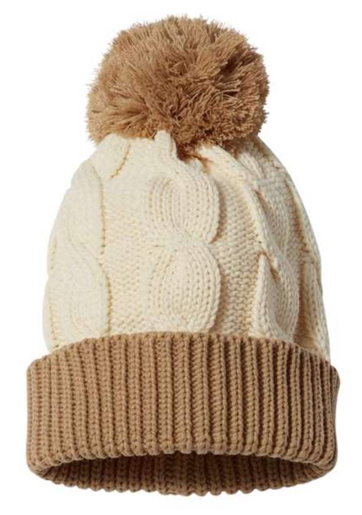 Chunk Twist Cuffed Beanie Hat