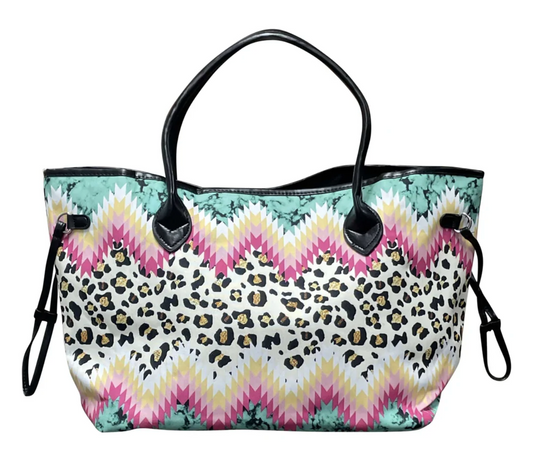 Cheetah Chevron Multi Handbag