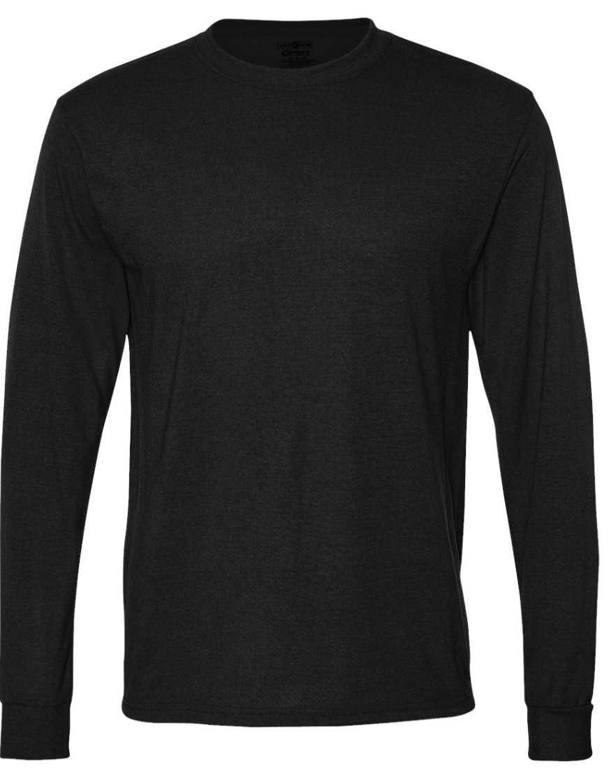 JERZEES - Dri-Power® Performance Long Sleeve T-Shirt - 21MLR | Great Sublimation Long Sleeve Shirt