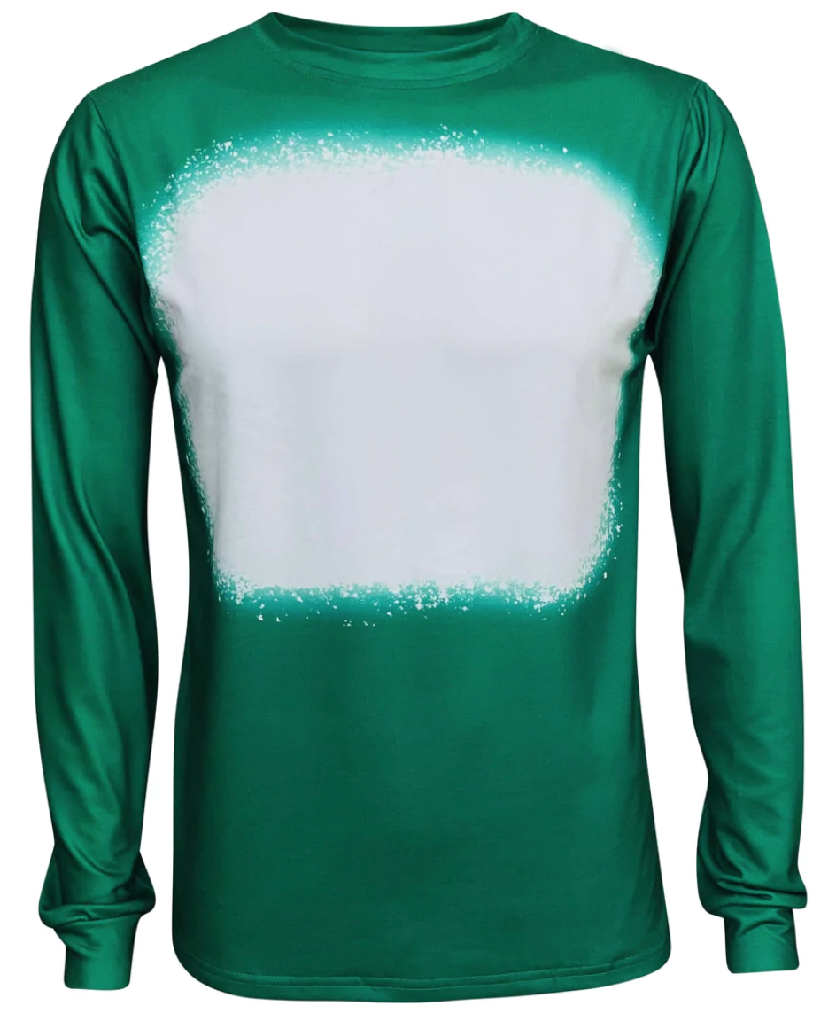 Adult Long Sleeve Faux Bleached Sublimation Shirts