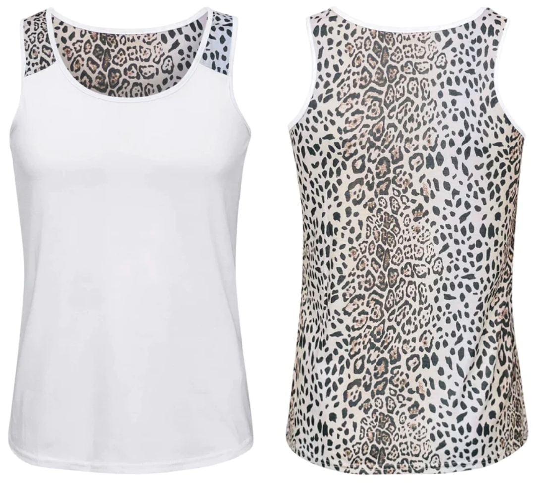 Cheetah High Polyester Tank Top