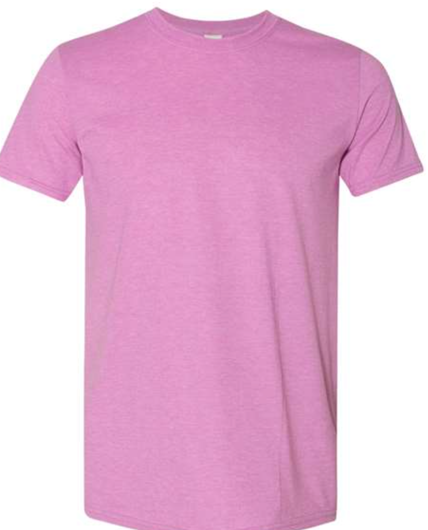 Gildan 64000 - Adult Softstyle® Unisex T-Shirt. Heather Radiant Orchid