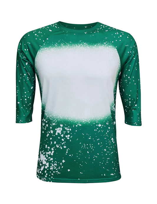 RAGLAN Adult Faux Bleached Shirts, ready for Sublimation, Style #1