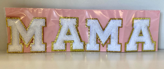 3 Inch Chenille Letter Set- MAMA