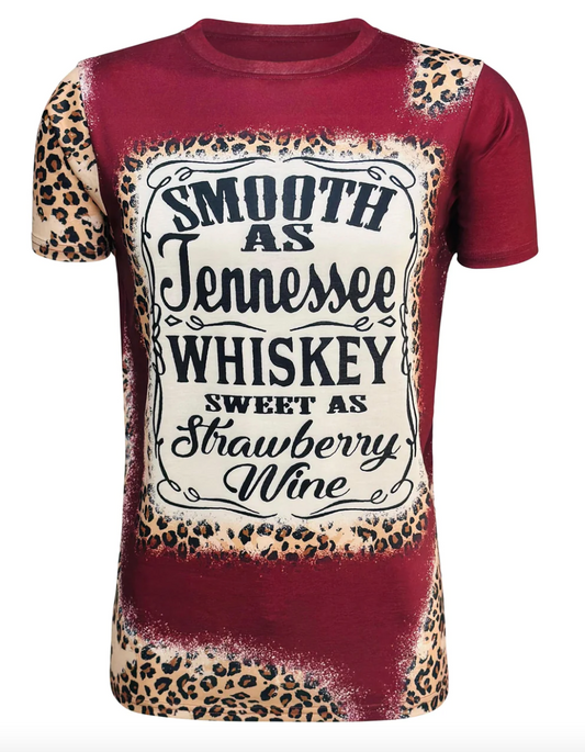 Smooth Like Tennessee Faux Bleached and Sublimated Shirt- Completed Shirt