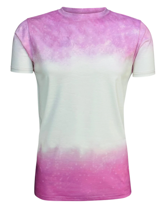 Adult Pink Shaded Blank Faux Bleached Top