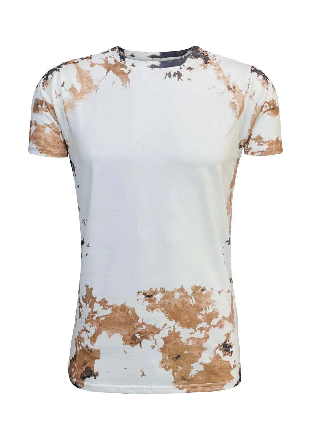 Adult Reverse SHORT Sleeve Faux Bleach Cow Shirts, ready for Sublimation