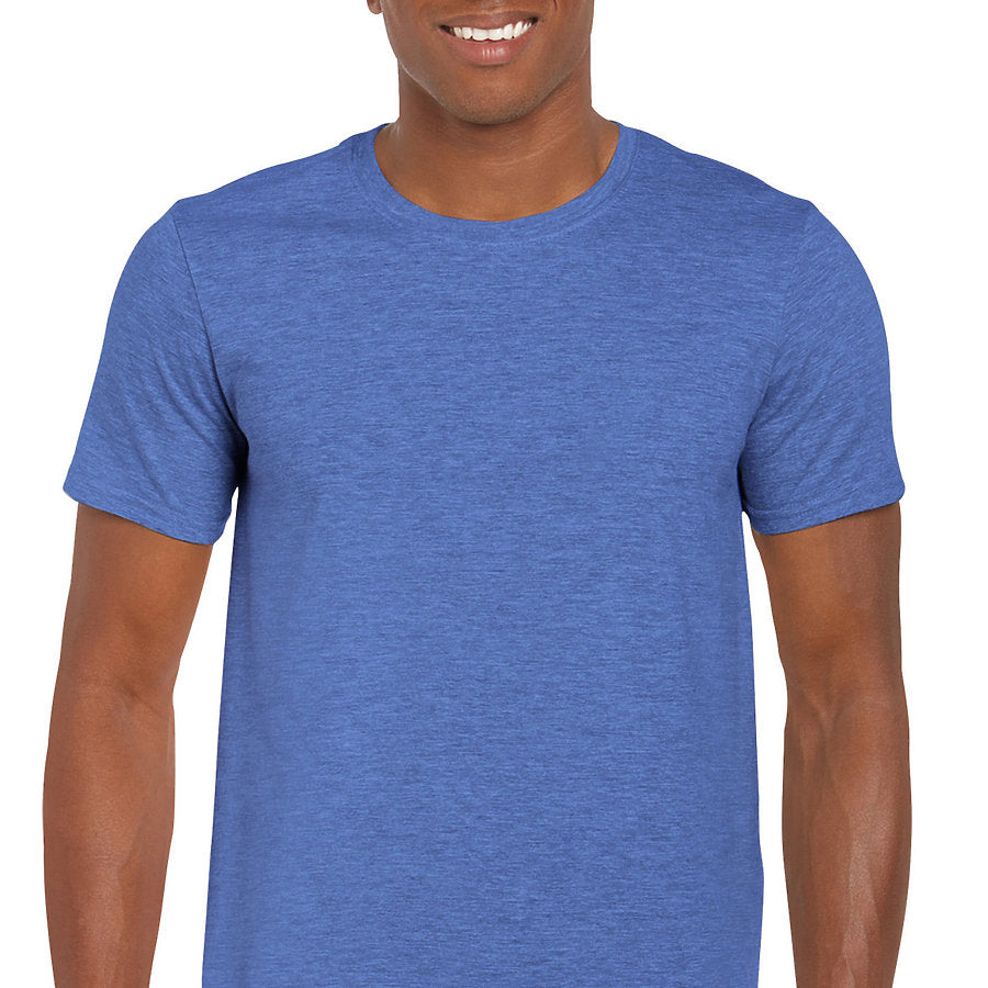 Gildan 64000 - Adult Softstyle® Unisex T-Shirt. Heather Royal 