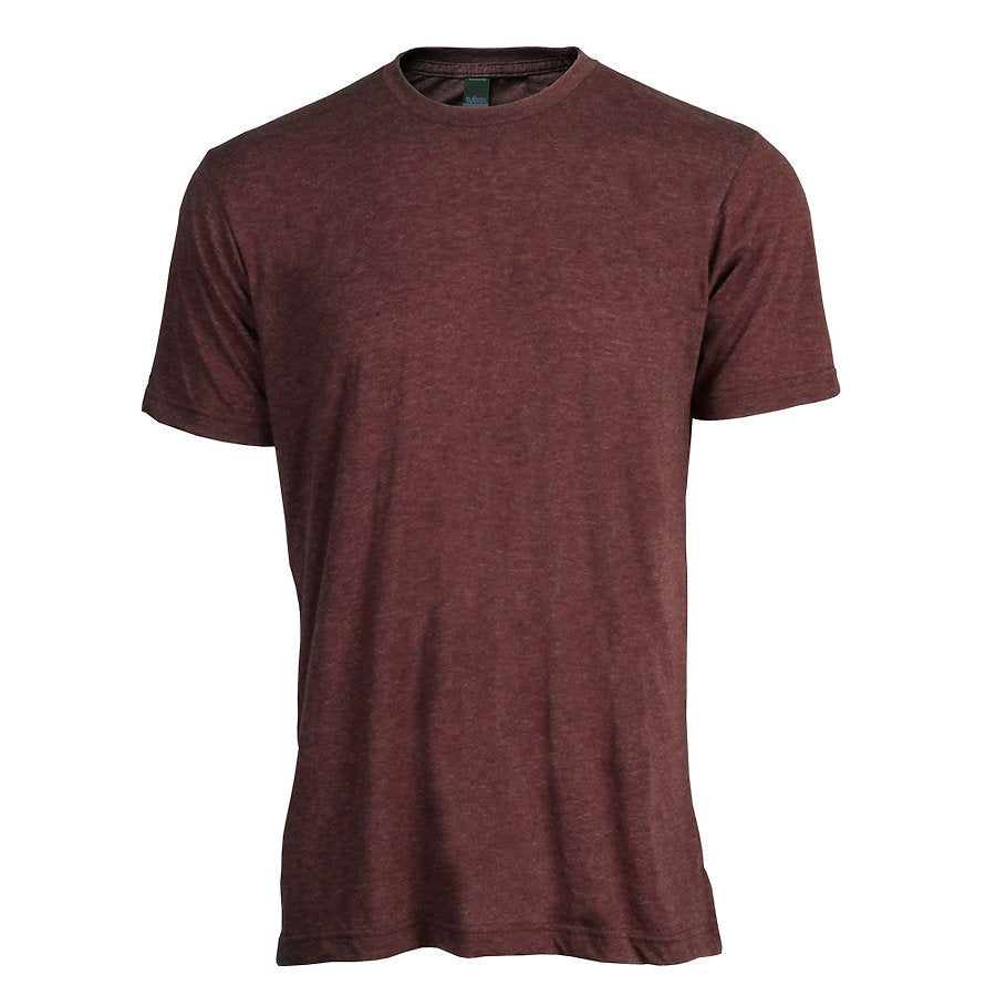 Tultex 241 - Unisex Poly-Rich T-shirt Heather Burgandy