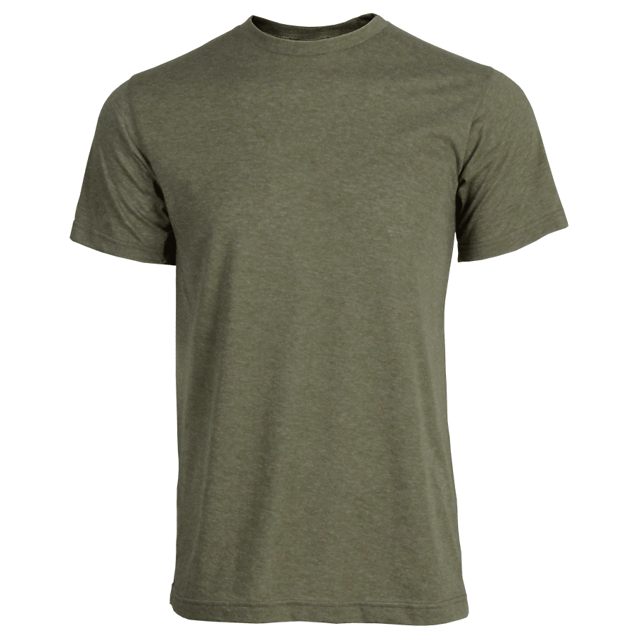 Tultex 241 - Unisex Poly-Rich T-shirt Heather Military Green