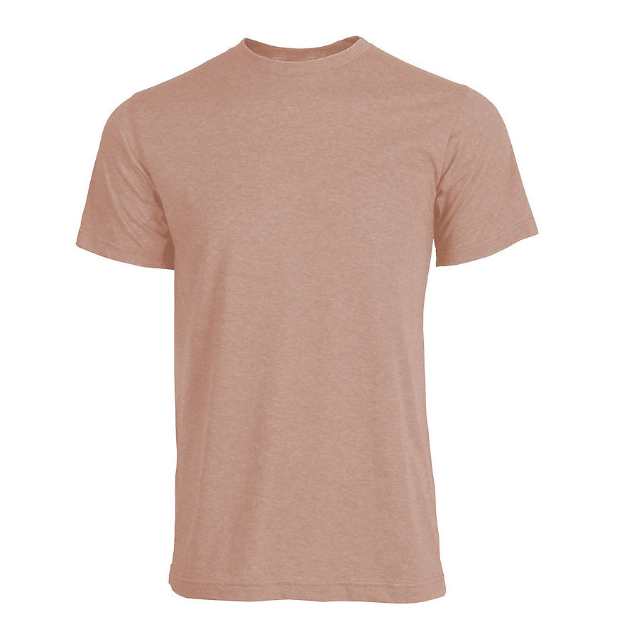 Tultex 241 - Unisex Poly-Rich T-shirt Heather Peach