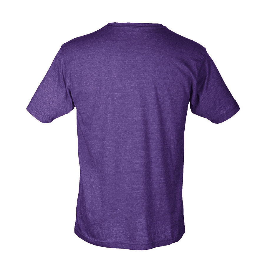 Tultex 241 - Unisex Poly-Rich T-shirt Heather Purple