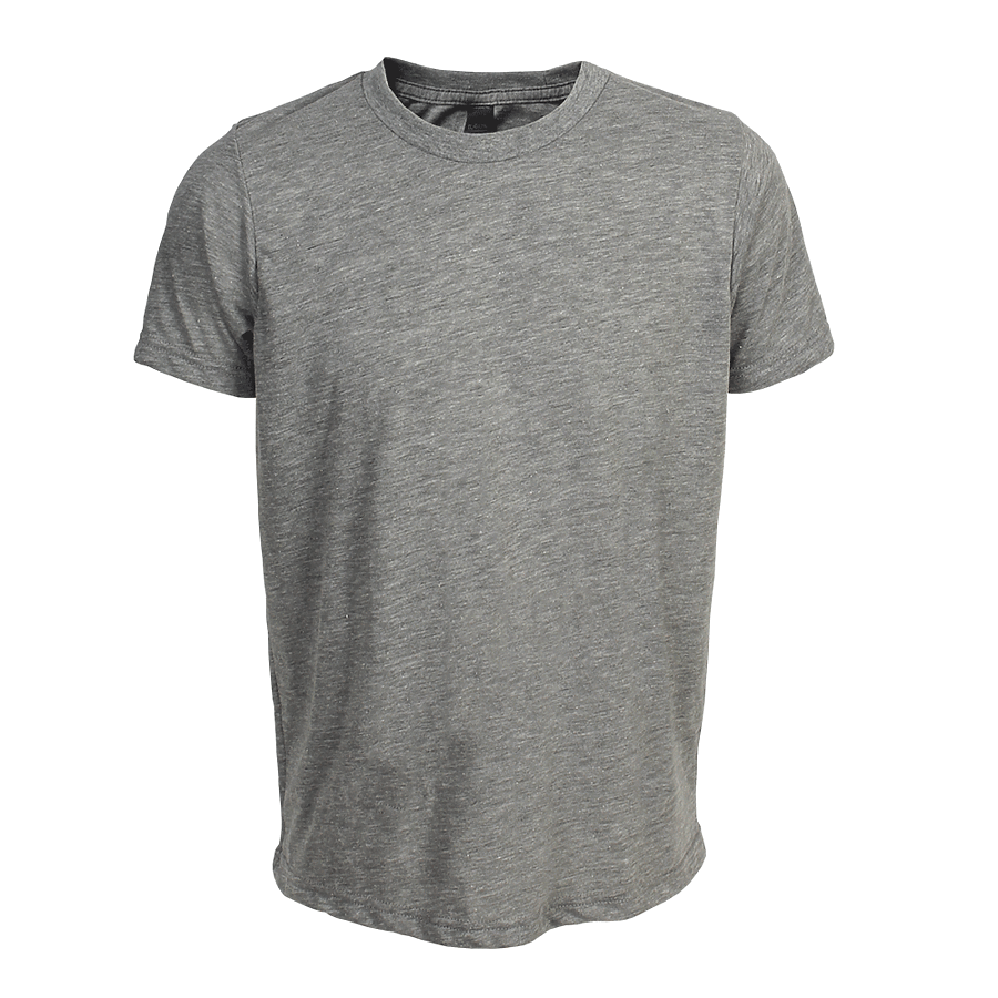 Youth Unisex Poly-Rich Tee Heather Grey