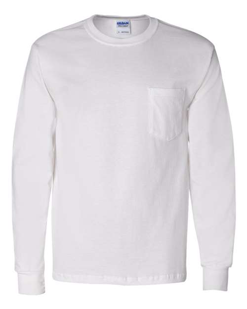 Gildan - Ultra Cotton® Long Sleeve Pocket T-Shirt - 2410