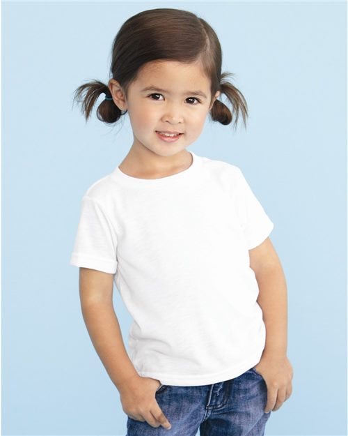 Sublivie Toddler Sublimation Polyester T-Shirt - 1310 - White - 5/6
