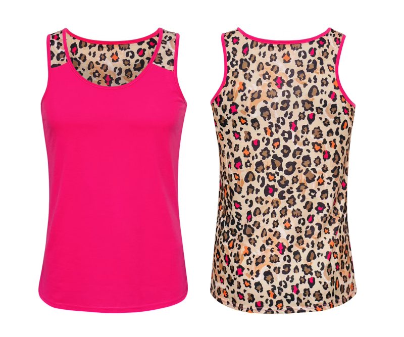 Cheetah High Polyester Tank Top