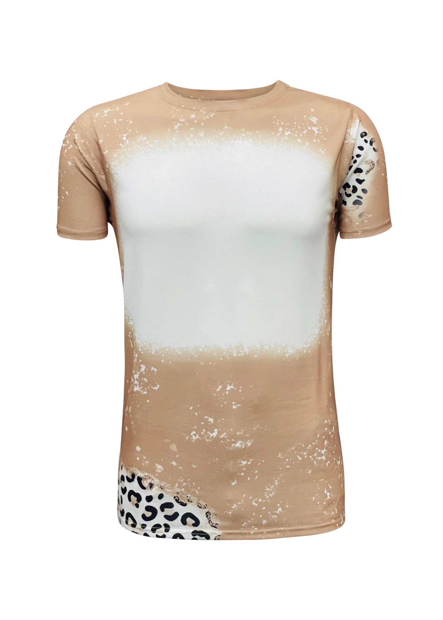 Cheetah Unisex Faux Bleached Shirts, ready for Sublimation or Screen Transfer