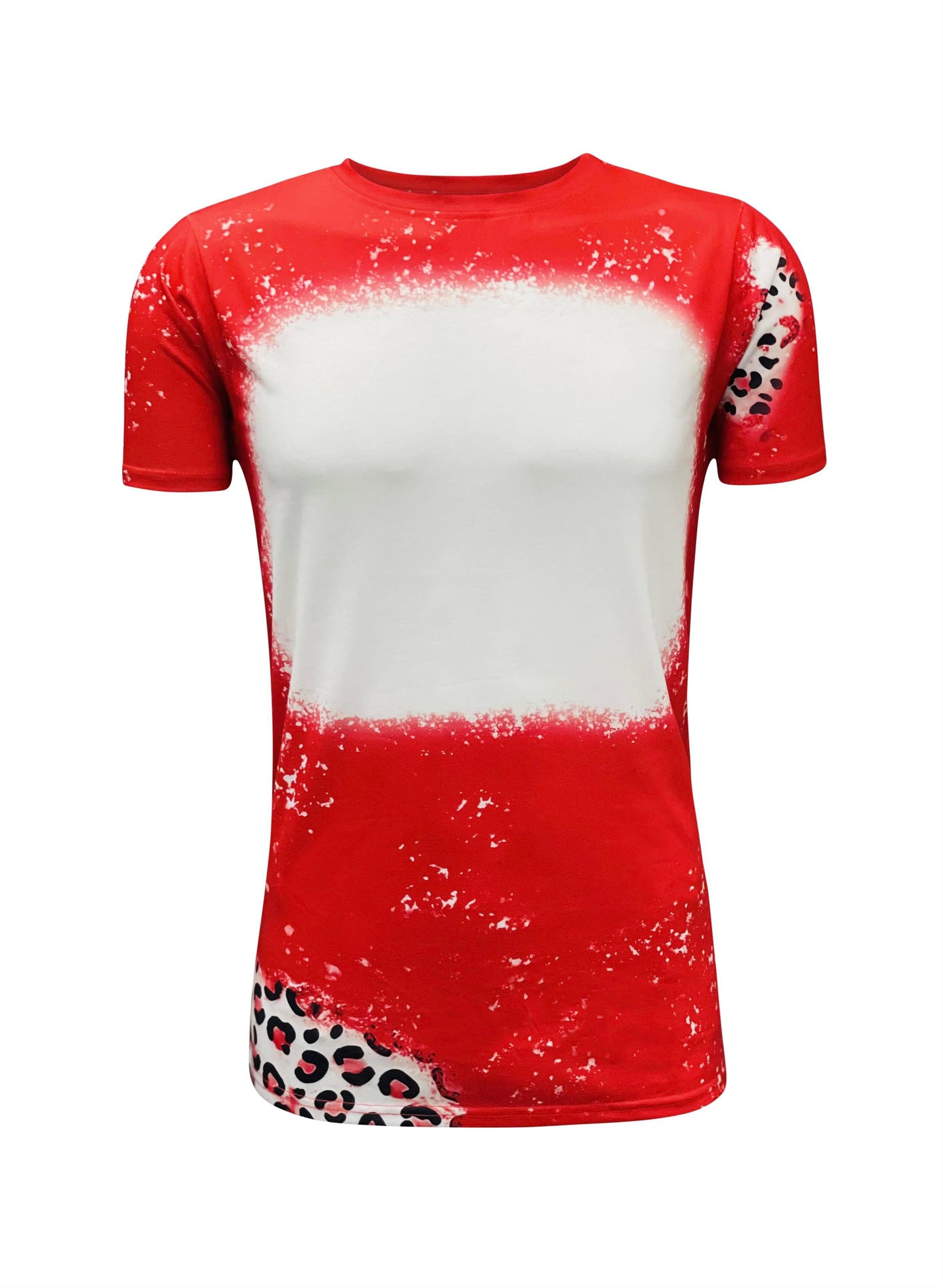 Cheetah Unisex Faux Bleached Shirts, ready for Sublimation or Screen Transfer