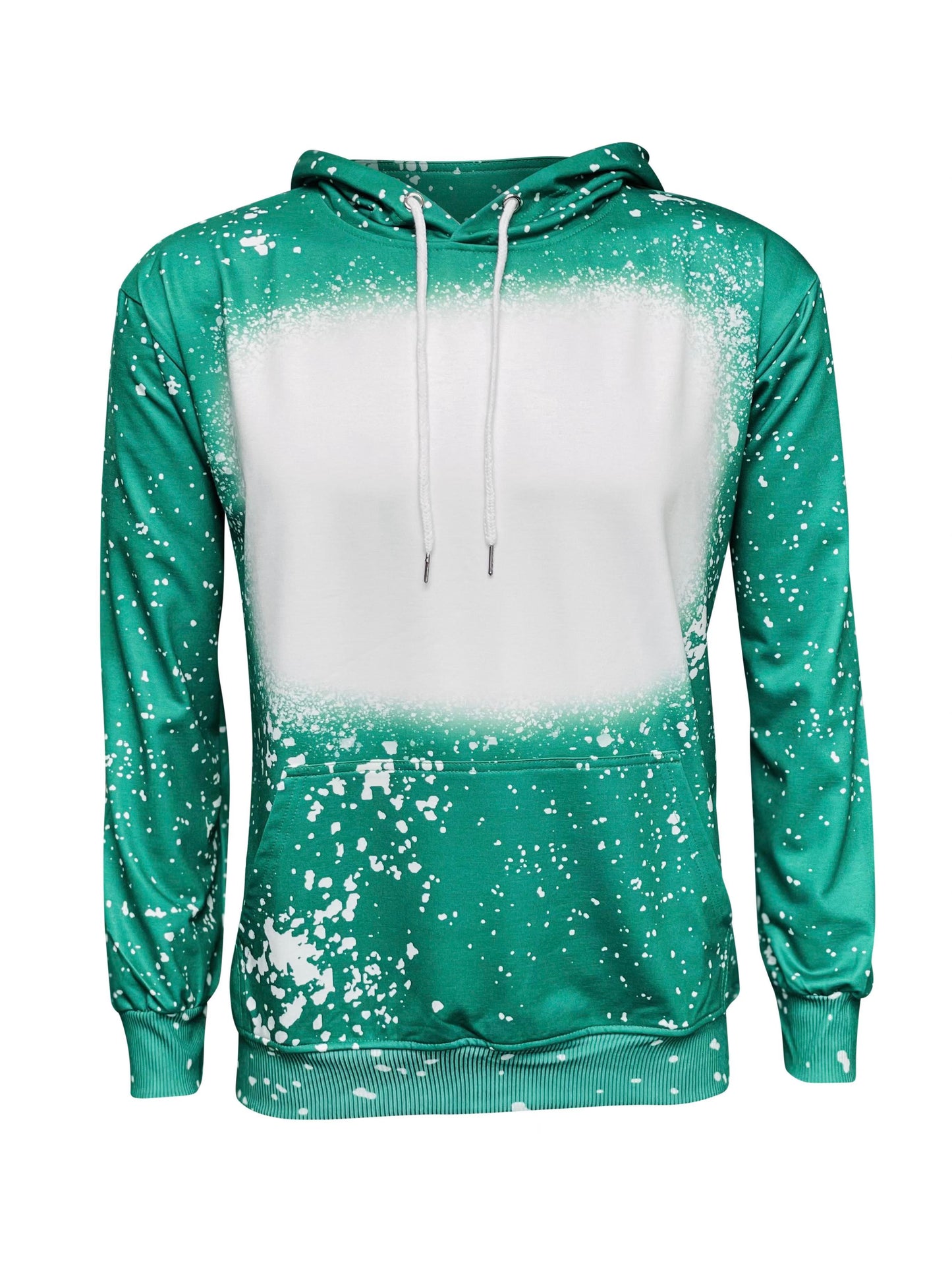 Adult Unisex Faux Bleached Hoodies- Perfect for Sublimation Medium / Green