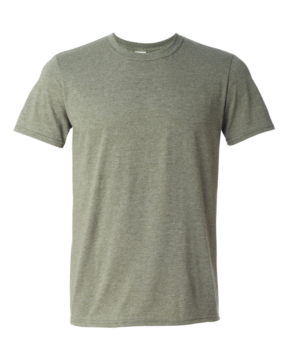 Gildan 64000 - Adult Softstyle® Unisex T-Shirt. Heather Military Green