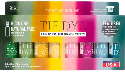S.E.I. Neon Tie Dye Kit, Fabric Spray Dye, 8 Colors (tye-dye spray)