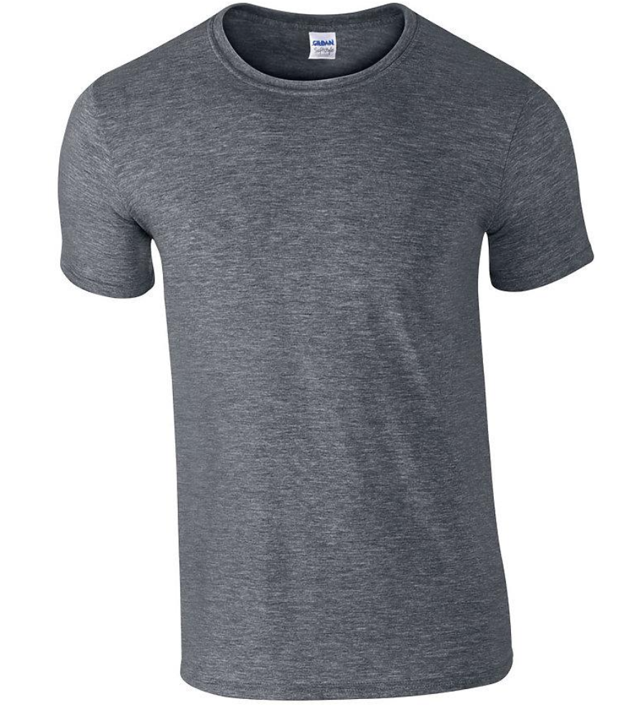 Gildan SoftStyle Graphite Heather Blank T-shirt