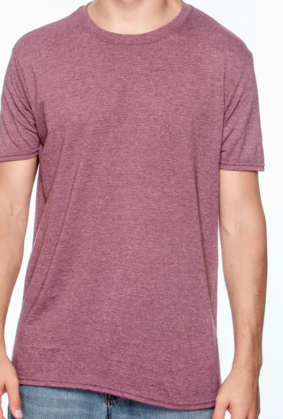 Gildan 64000 - Adult Softstyle® Unisex T-Shirt. Heather Maroon