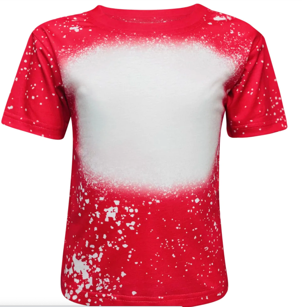 Toddler Unisex Faux Bleached Shirts, ready for Sublimation or Screen Transfer