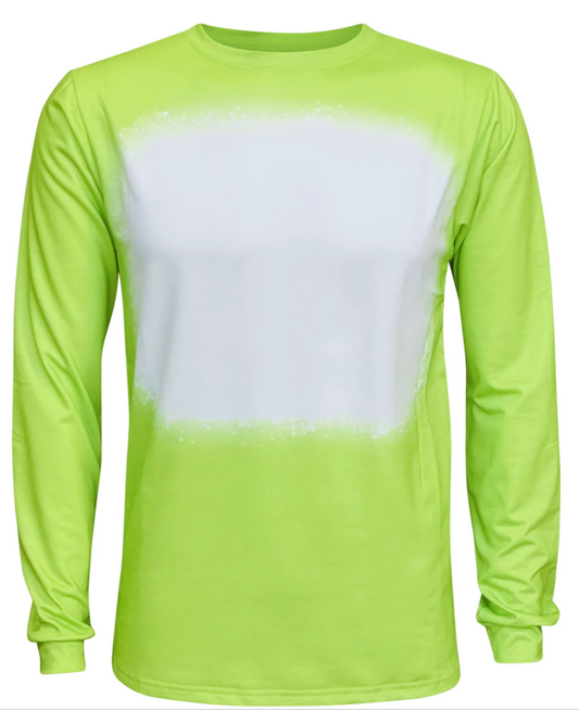 Adult Long Sleeve Faux Bleached Sublimation Shirts