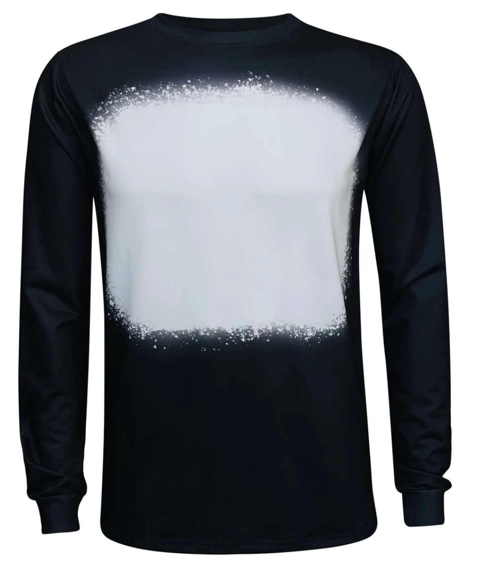 Adult Long Sleeve Faux Bleached Sublimation Shirts