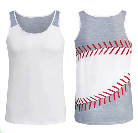 Sublimation High Polyester Baseball Tank Top