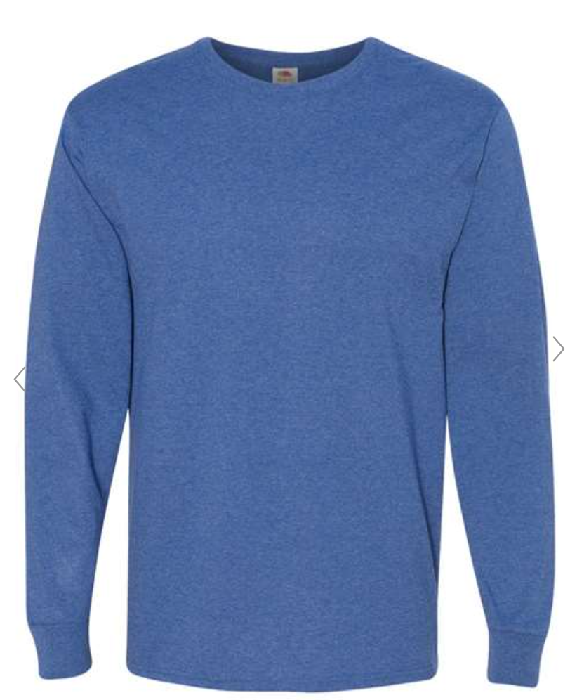 Fruit of the Loom 4930 Adult 5 oz. HD Cotton™ Long-Sleeve T‑Shirt
