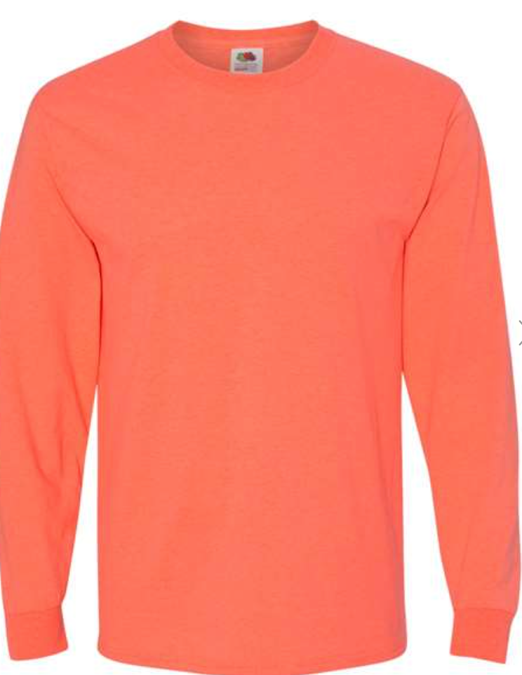 Fruit of the Loom 4930 Adult 5 oz. HD Cotton™ Long-Sleeve T‑Shirt