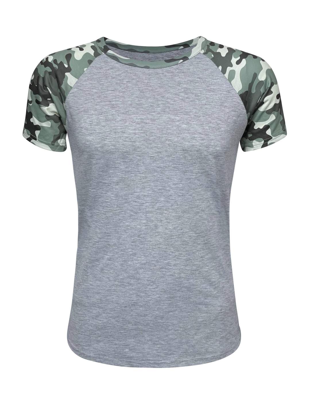 Camouflage High Polyester Raglan Type Top - 1001