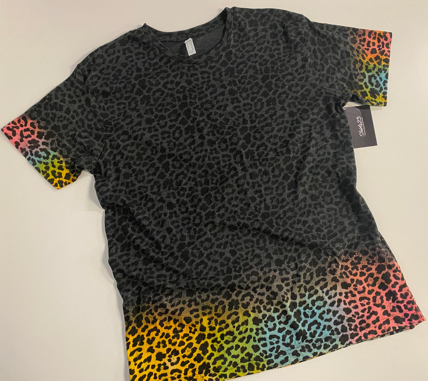 LAT Black Leopard Multi-Color Unisex Shirt- RTS