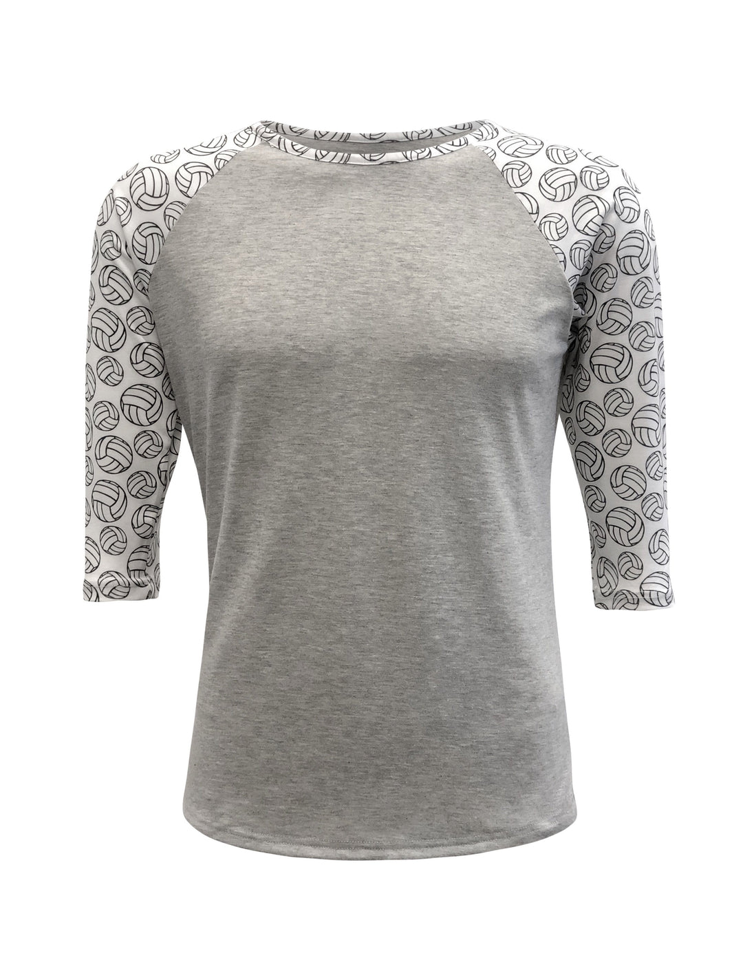 Volleyball Raglan- grey, high poly (great sublimation shirt!)